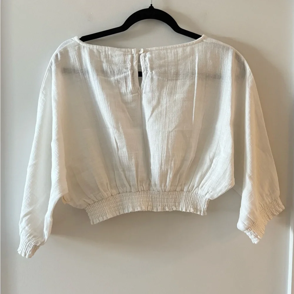 Sea Level Swim Australia Eco-Cotton Cropped Blouse - Picture 8 of 9